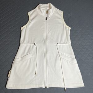 UGG Women's Size Small Fleece Lined White Vest with Elastic Waist and Pockets